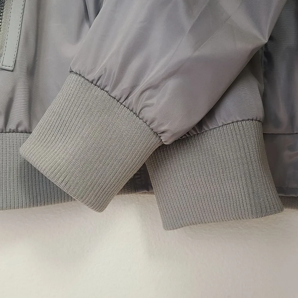Alexander Julian Mens Size Large Gray Bomber Lightweight Jacket with Pockets